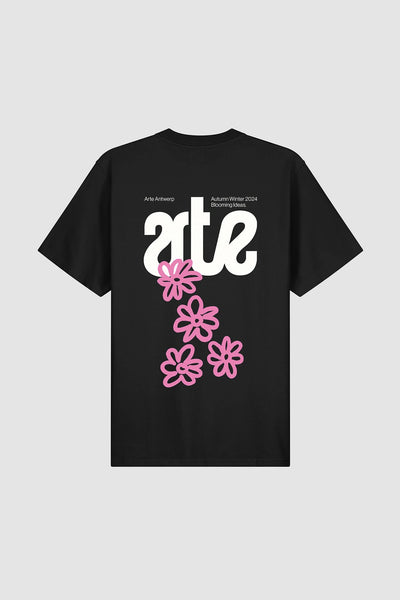 Flowers Back T-shirt - Black