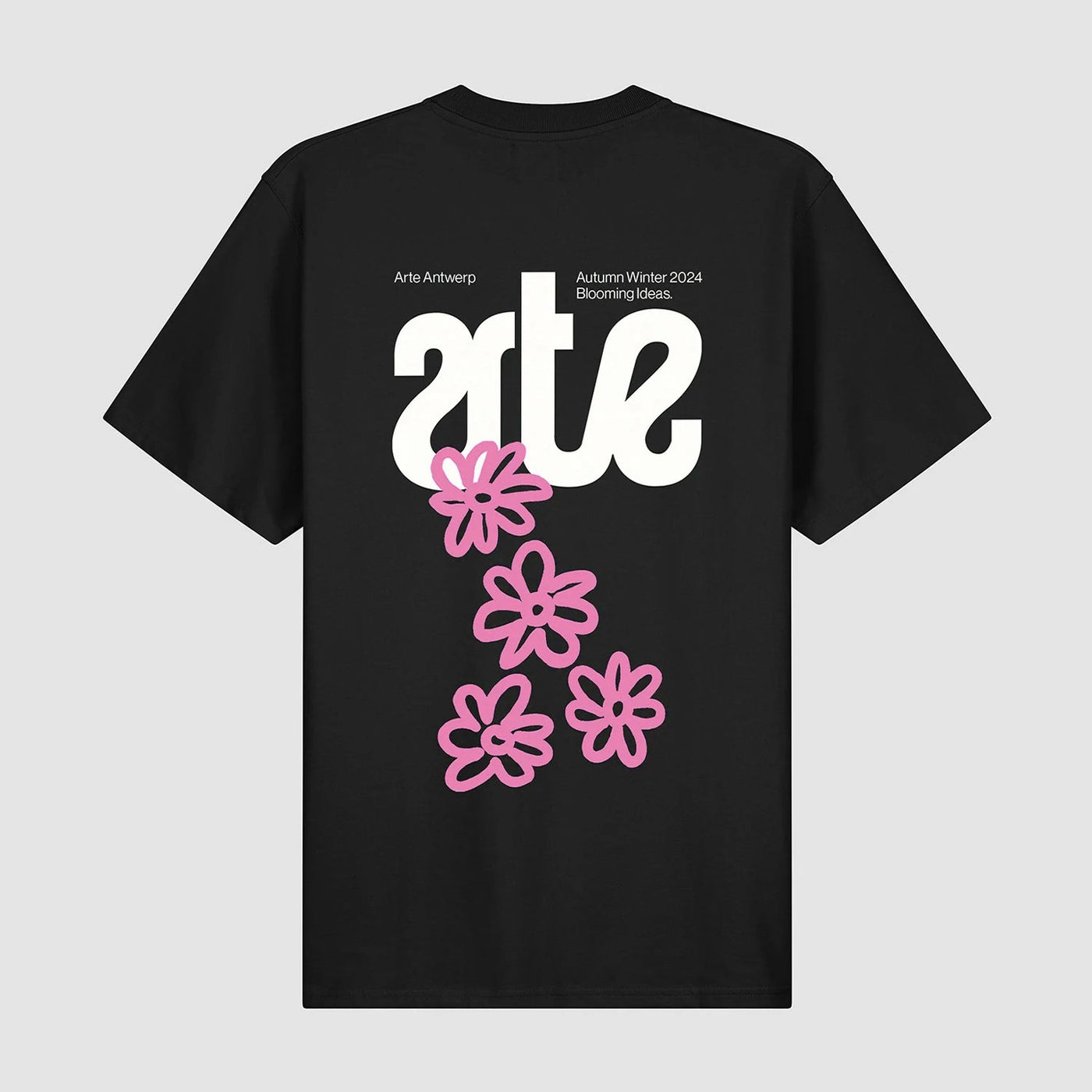 Flowers Back T-shirt - Black