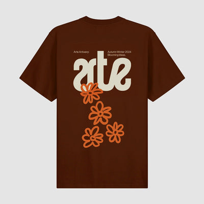 Flowers Back T-shirt - Brown