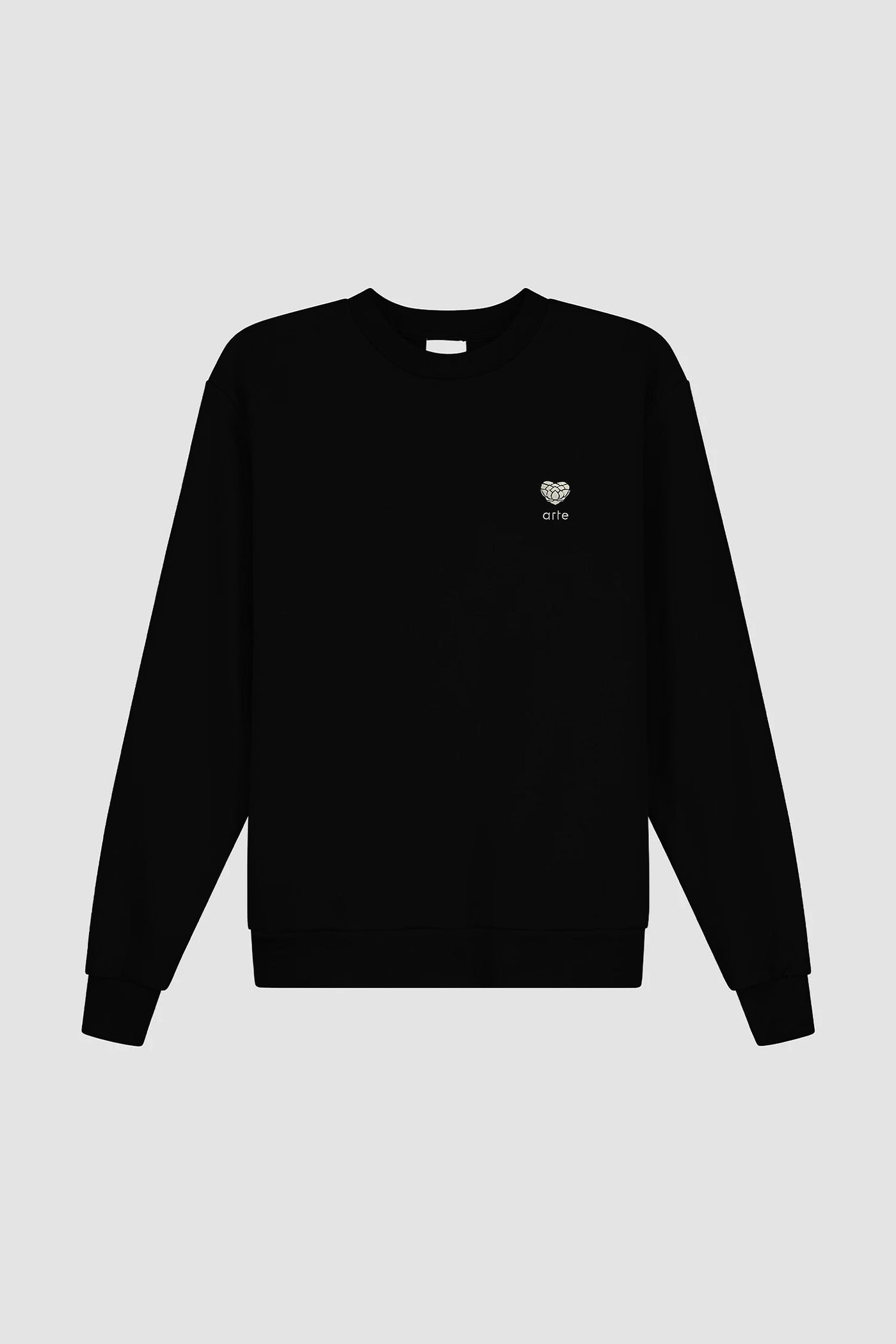 Heart Flower Crewneck - Black