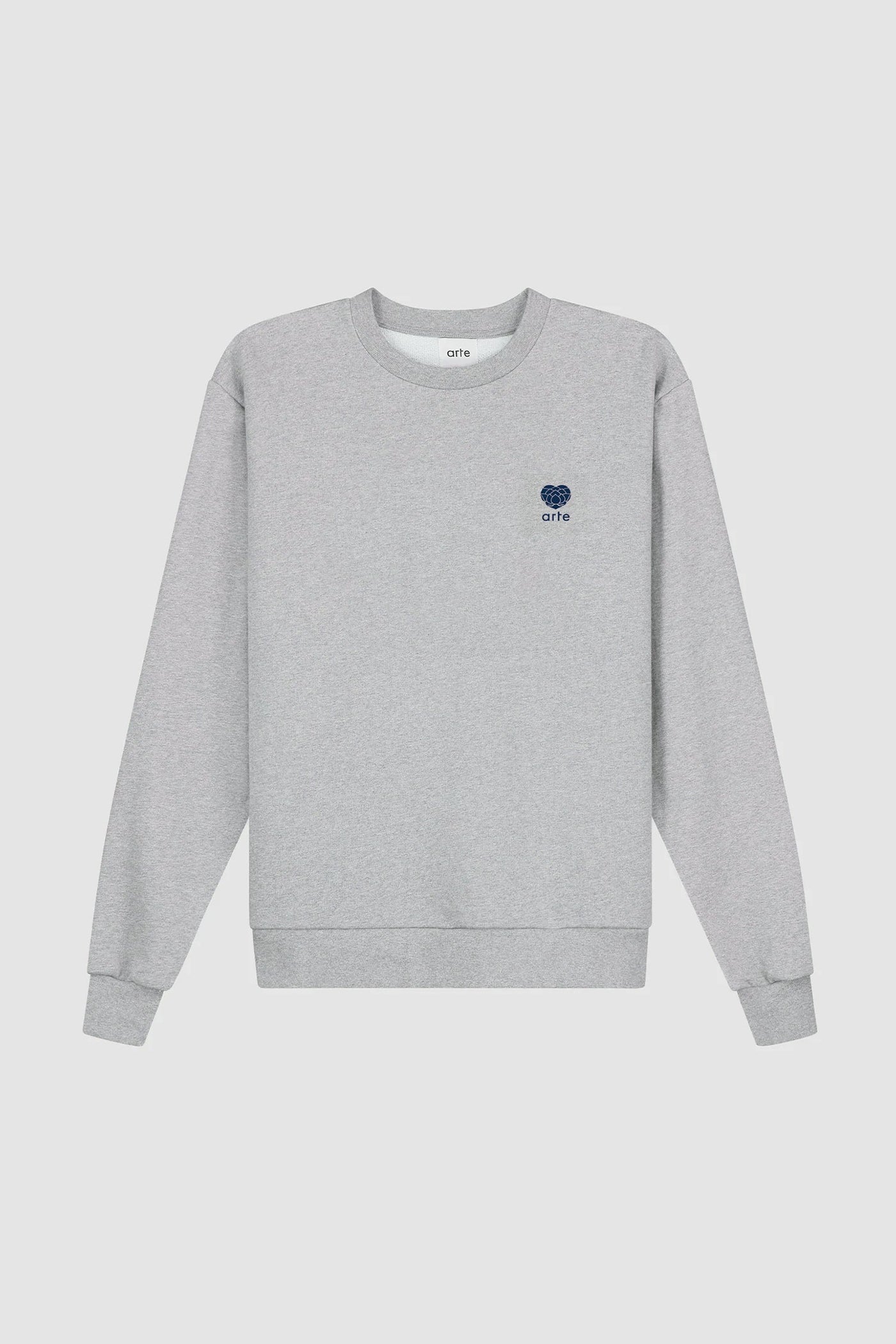 Heart Flower Crewneck - Grey