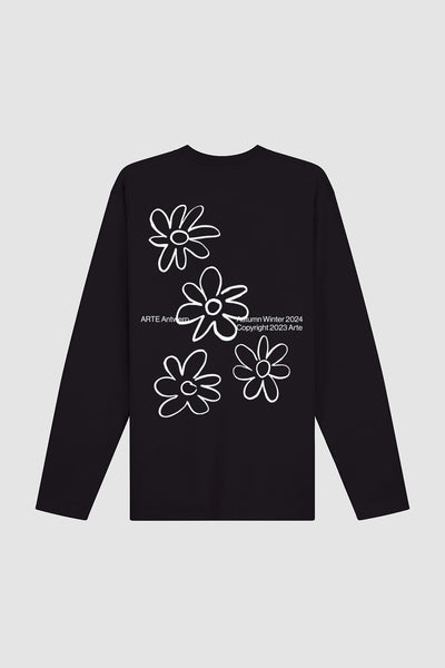 Flowers Longsleeve - Black