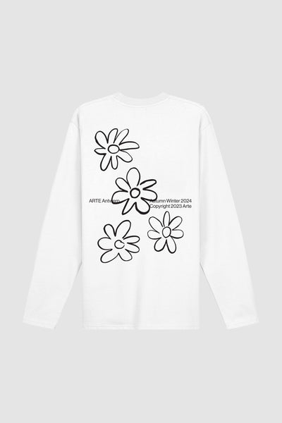 Flowers Longsleeve - White