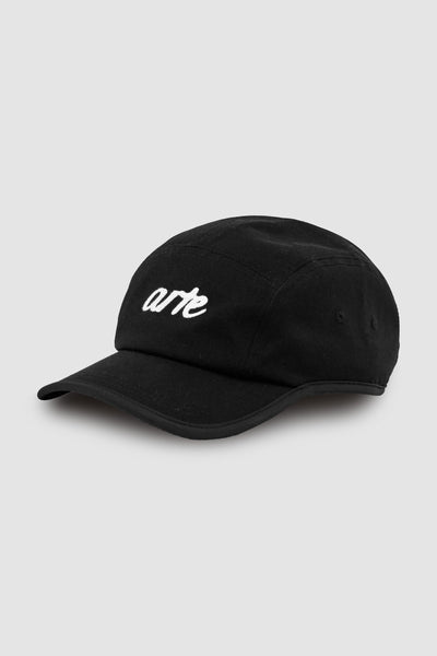 5-Panel Embroidery Cap - Black