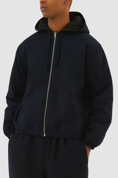 Reversible Hooded Jacket - Navy