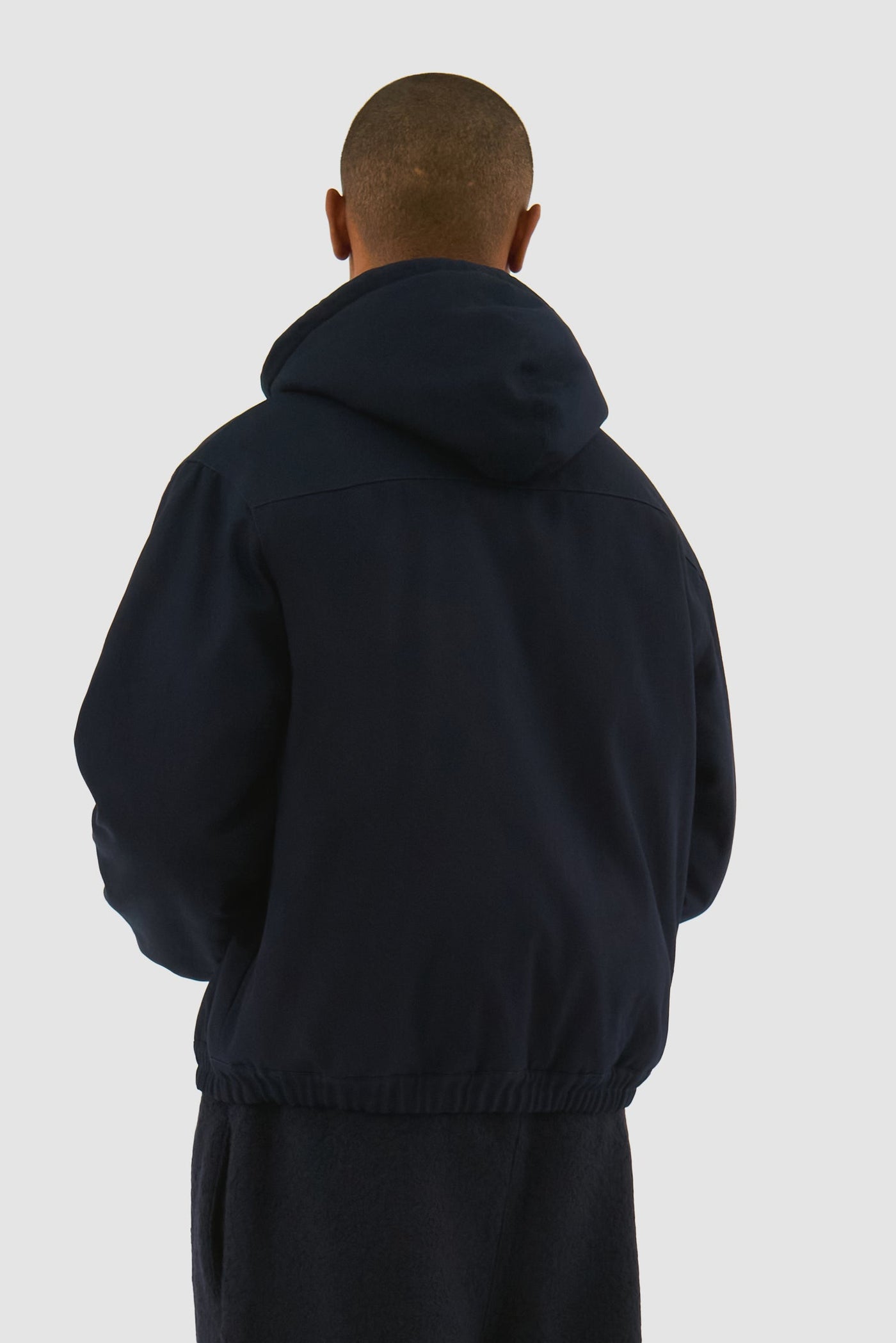 Reversible Hooded Jacket - Navy