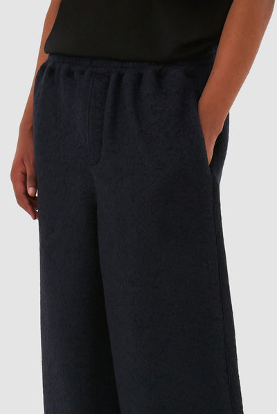 Boiled Wool Pants - Navy