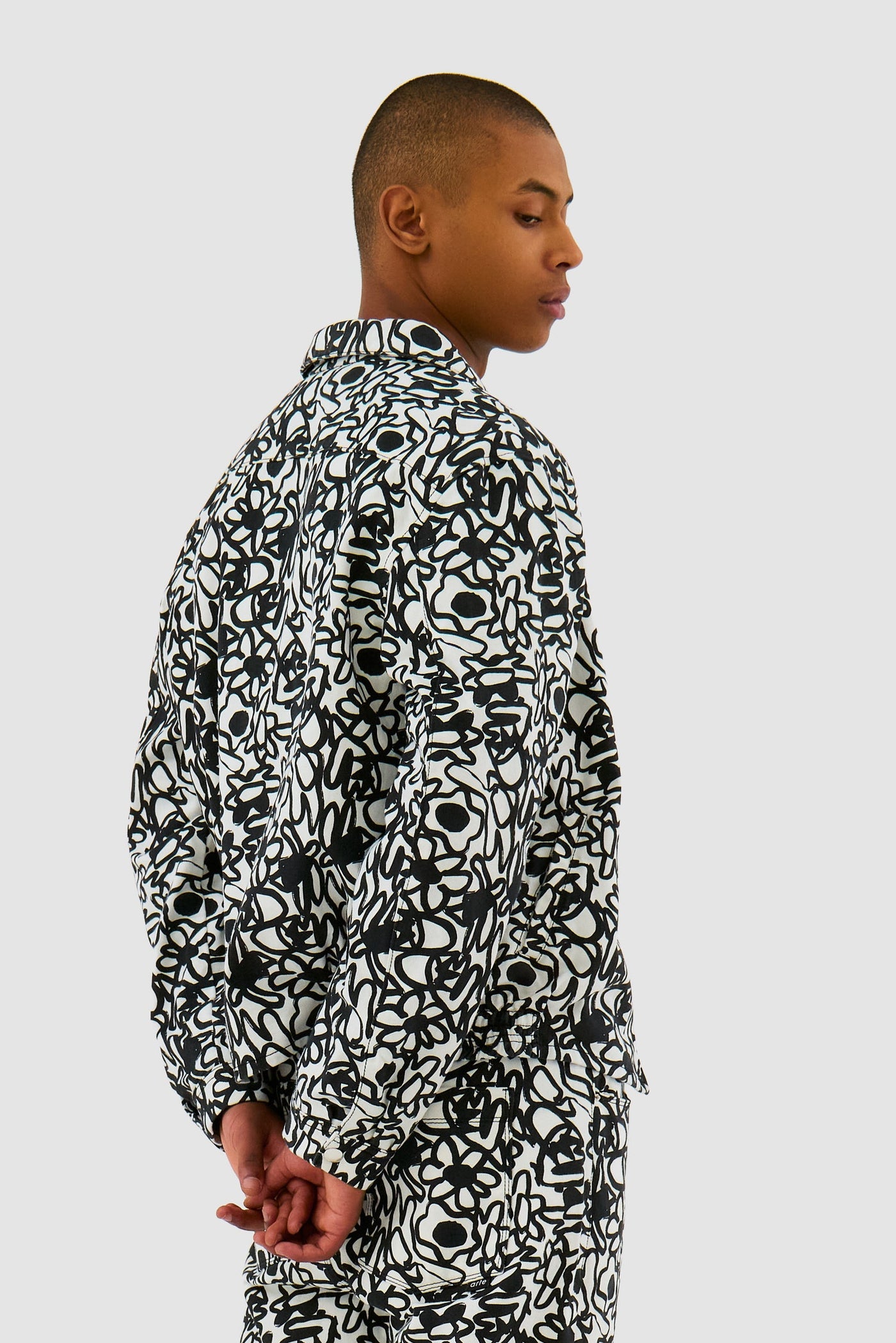 Allover Flowers Jacket - White