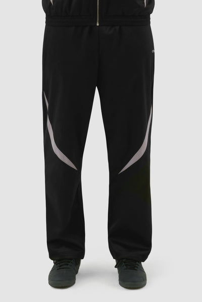 Two-tone Tracksuit Pants - Black