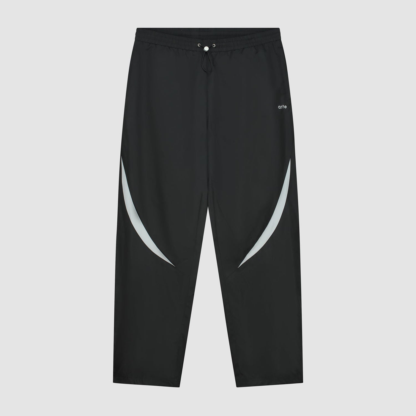 Two-tone Tracksuit Pants - Black