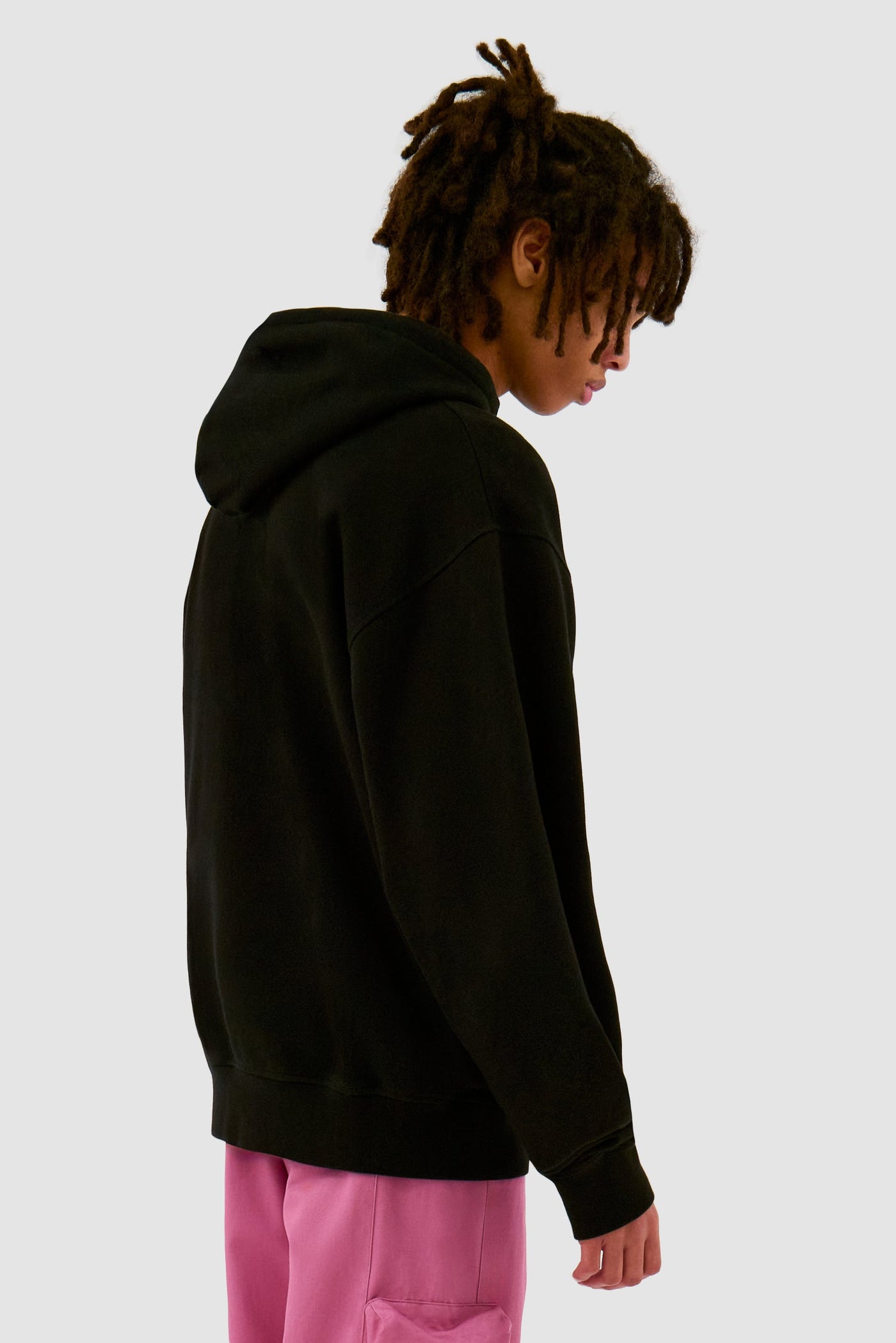 Embroidery Logo Hoodie - Black