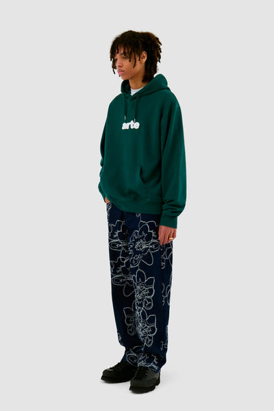 Embroidery Logo Hoodie - Green