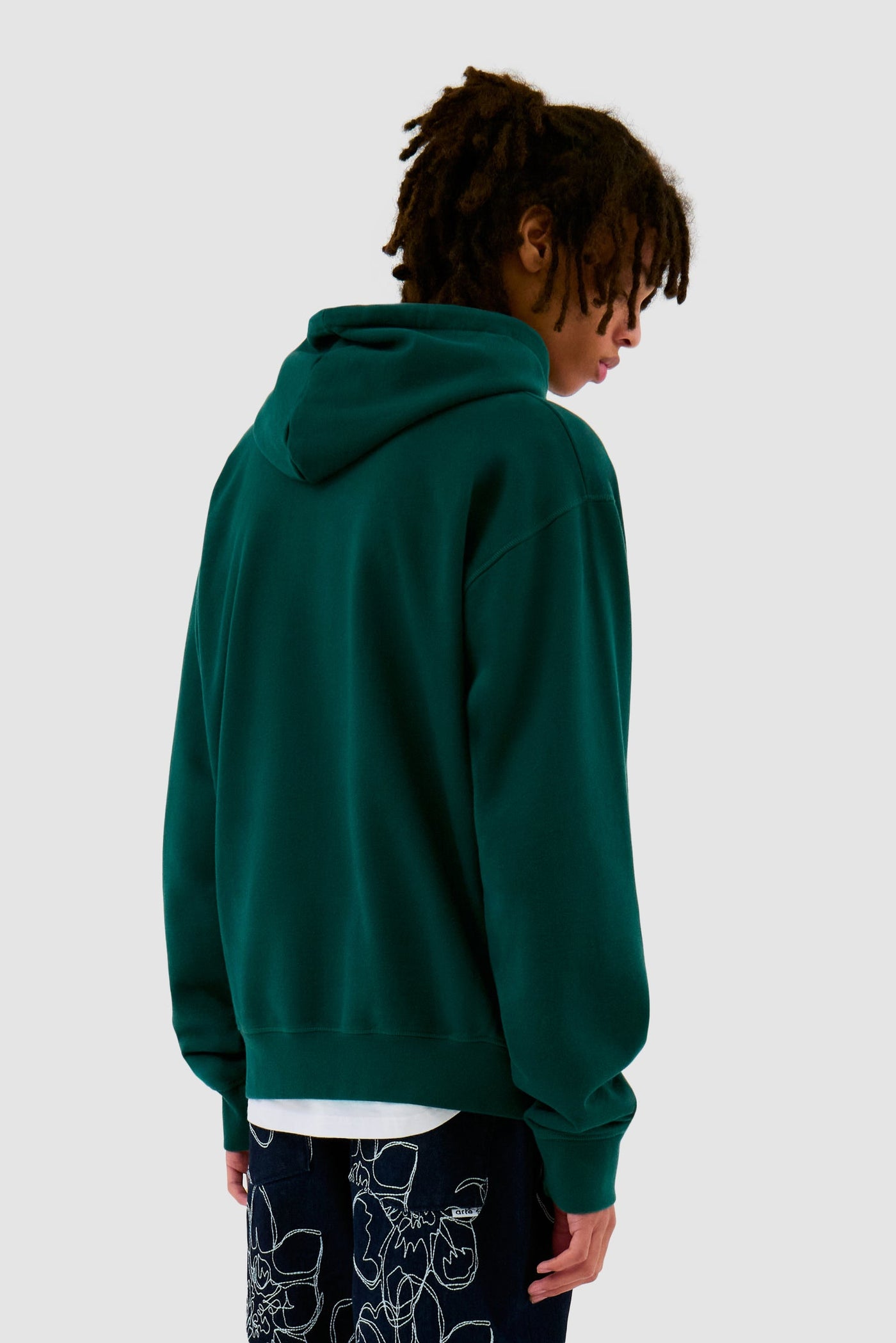 Embroidery Logo Hoodie - Green