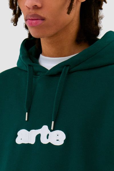 Embroidery Logo Hoodie - Green