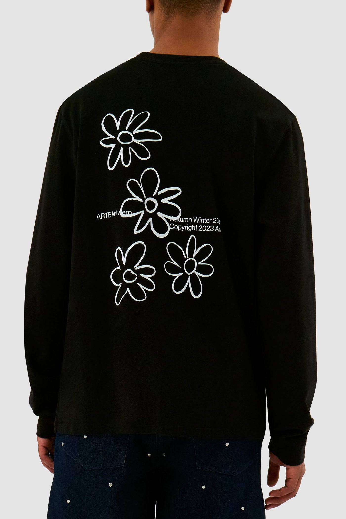 Flowers Longsleeve - Black