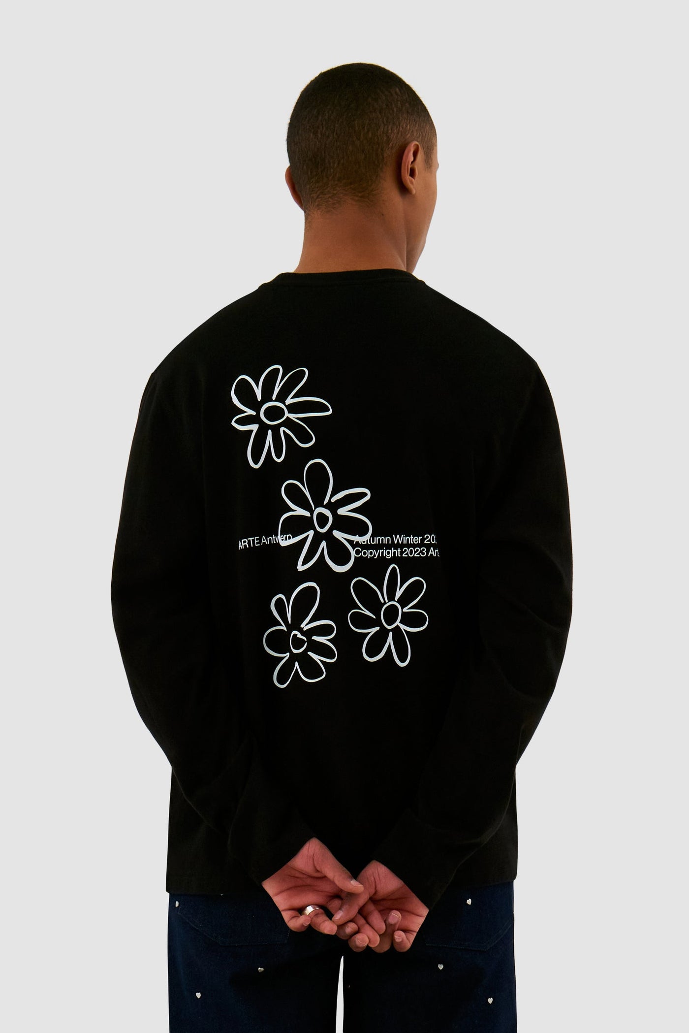 Flowers Longsleeve - Black