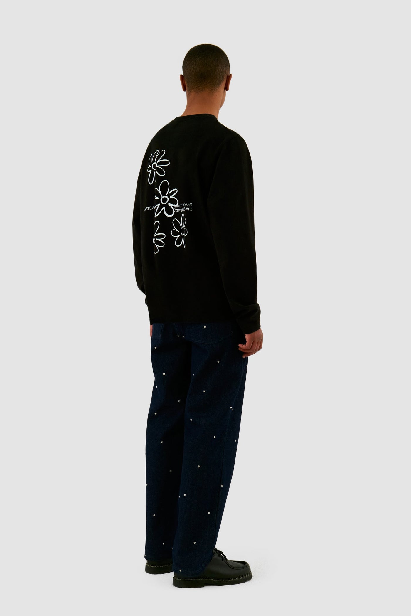 Flowers Longsleeve - Black