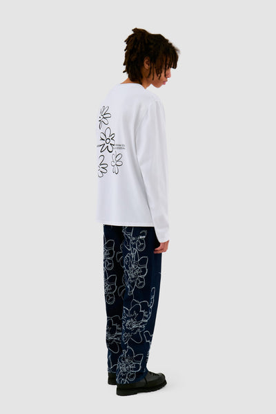 Flowers Longsleeve - White