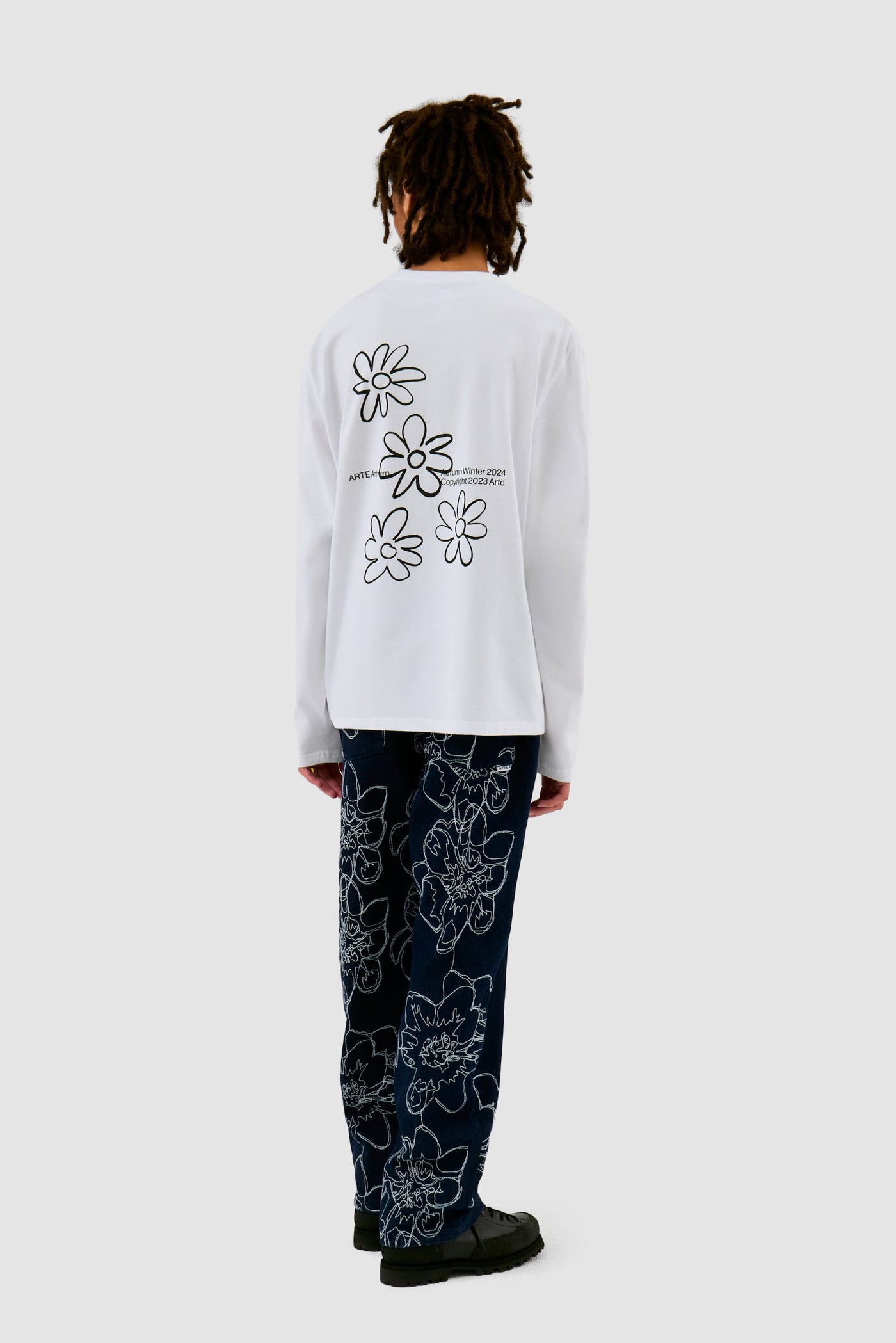 Flowers Longsleeve - White