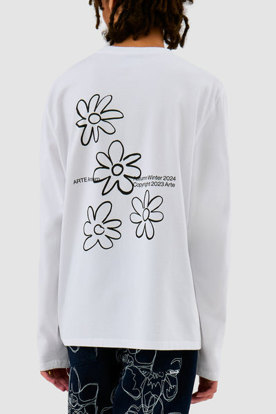 Flowers Longsleeve - White