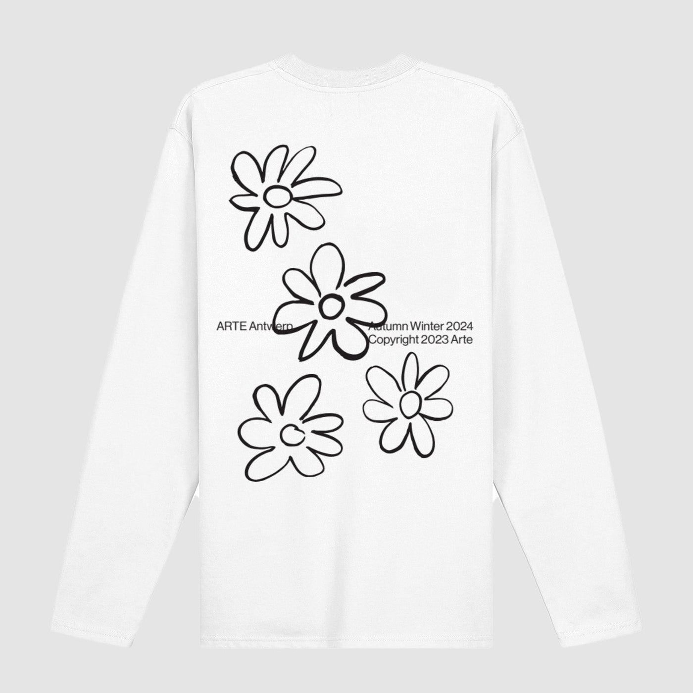 Flowers Longsleeve - White