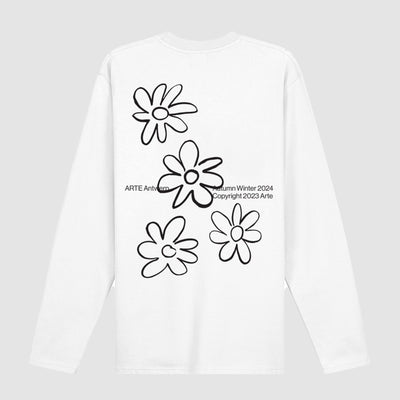 Flowers Longsleeve - White