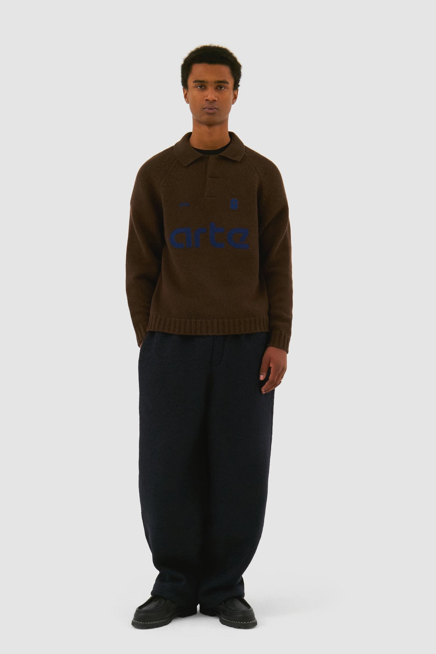 Football Knit - Brown