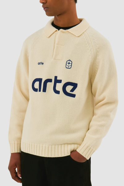 Football Knit - Cream