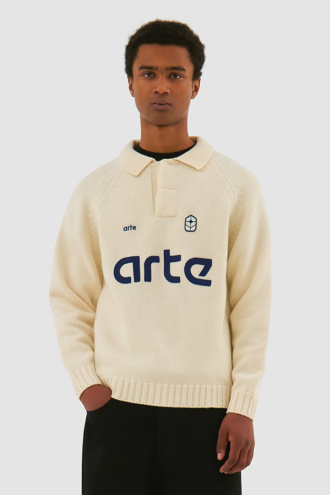 Football Knit - Cream