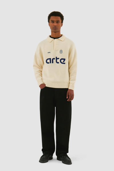 Football Knit - Cream