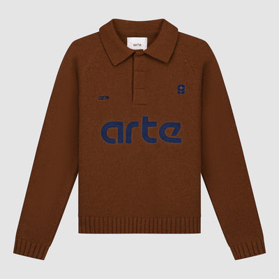 Football Knit - Brown