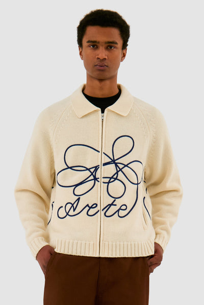 Flower Logo Knit - Cream