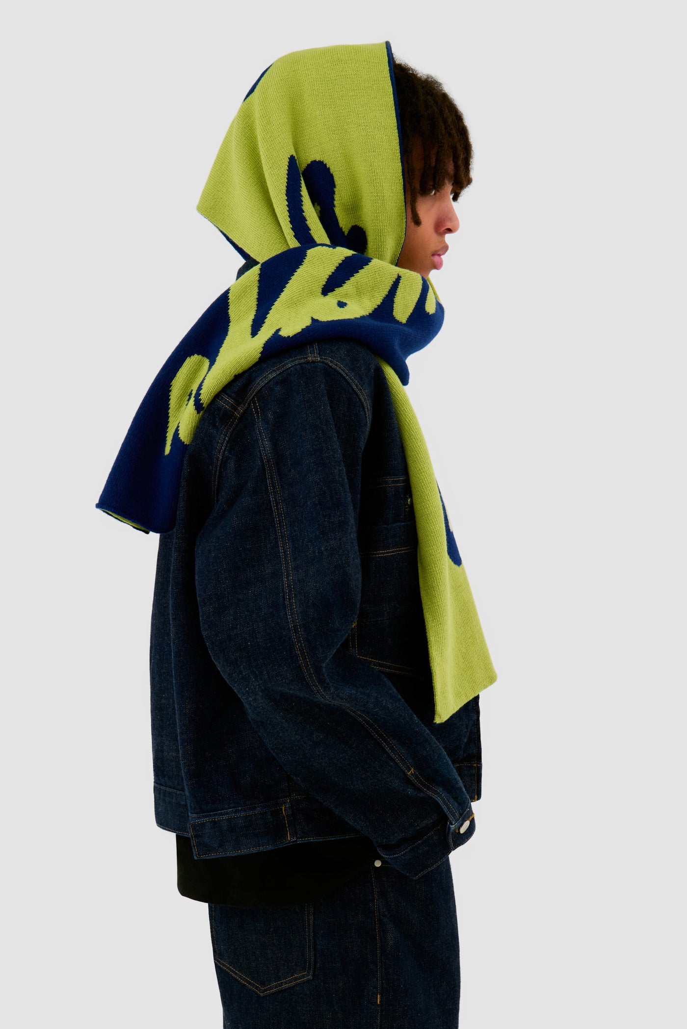 Antwerp Scarf - Navy/Green