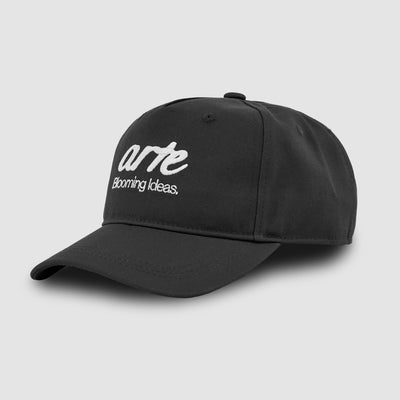 Front Logo Embroidery Cap - Black