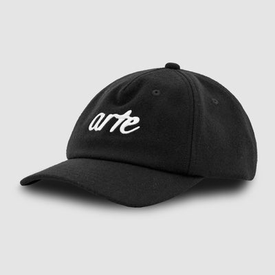 Front Logo Embroidery Cap - Black