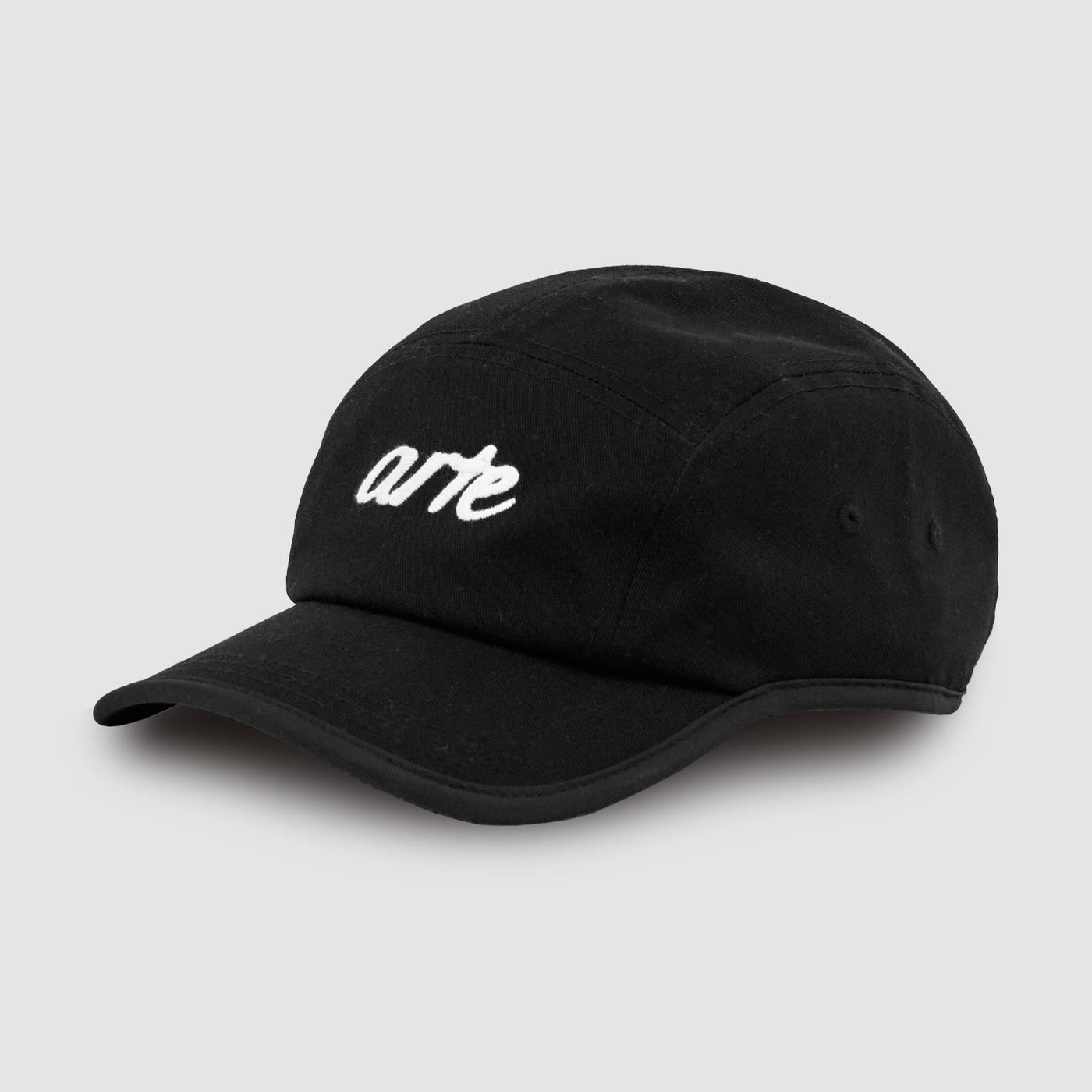 5-Panel Embroidery Cap - Black