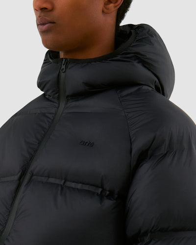 Crop Puffer Jacket - Black