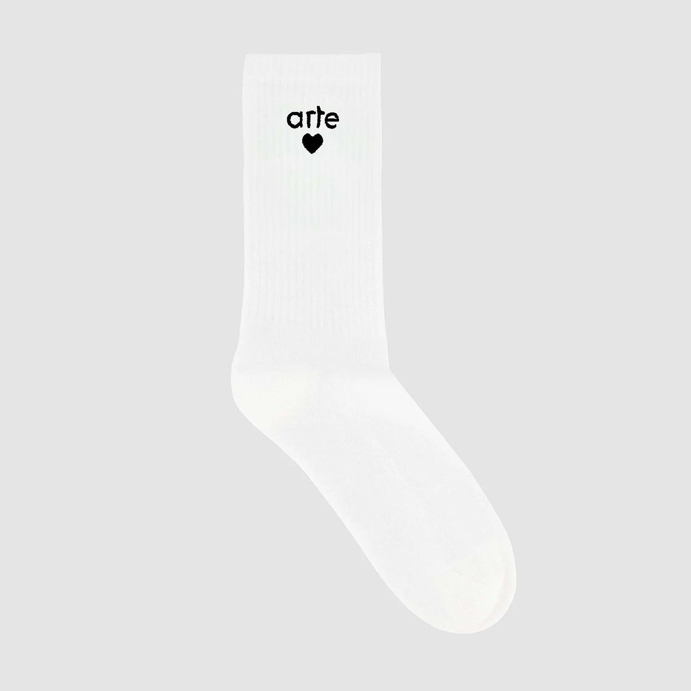 Basic Arte Heart Socks - White