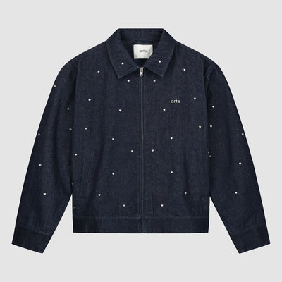 Heart Denim jacket - Navy