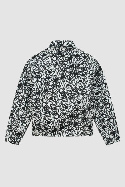 Allover Flowers Jacket - White