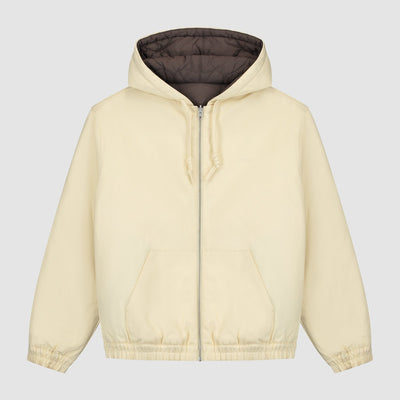 Reversible Hooded Jacket - Cream