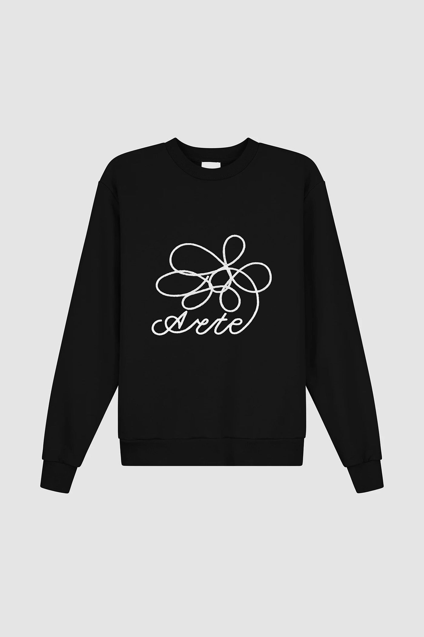 Flower Logo Crewneck - Black