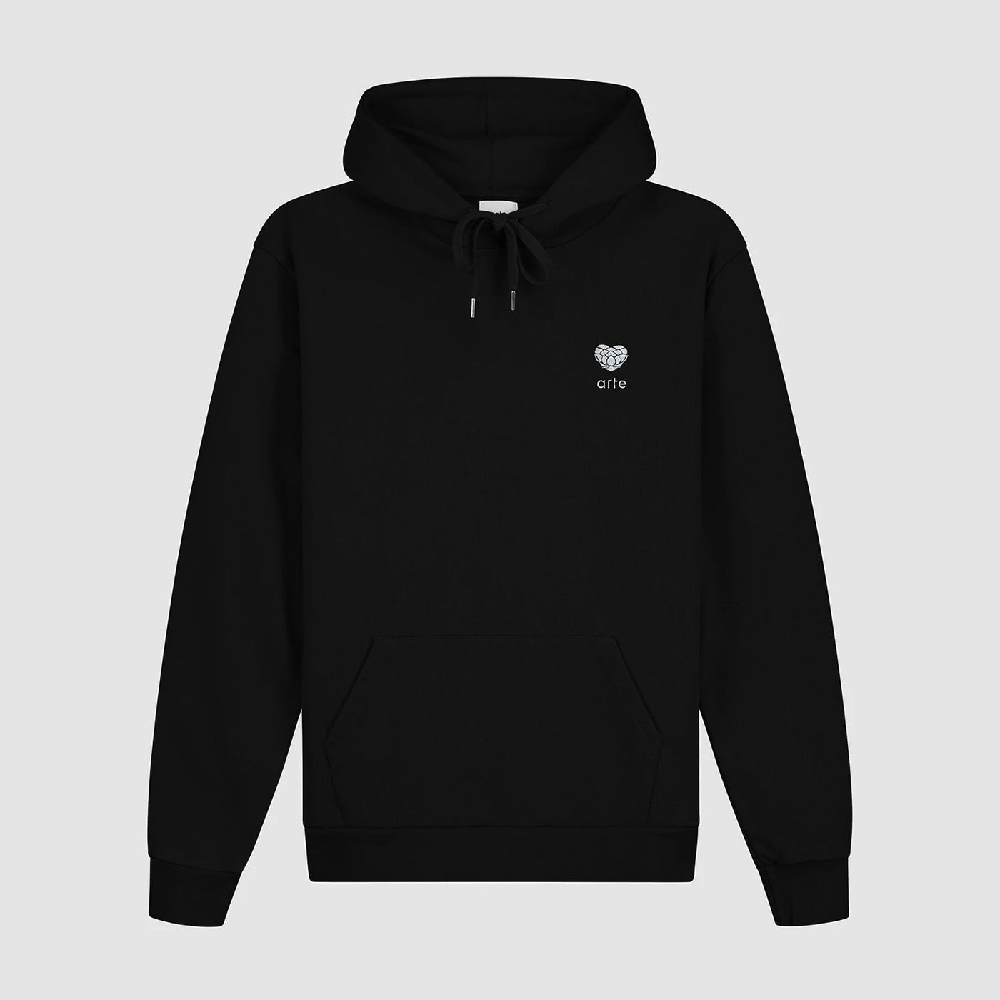 Heart Flower Hoodie - Black