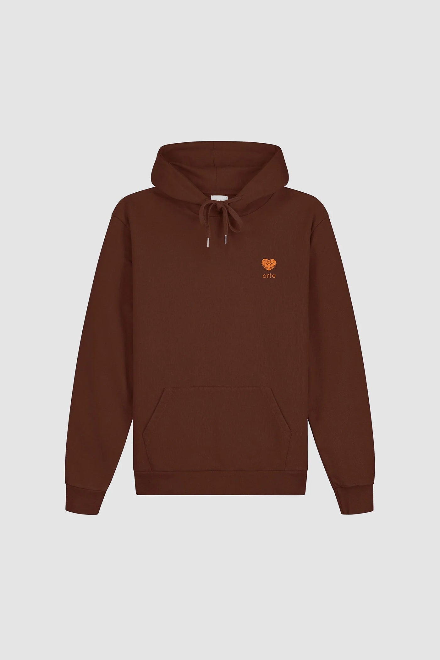 Heart Flower Hoodie - Brown