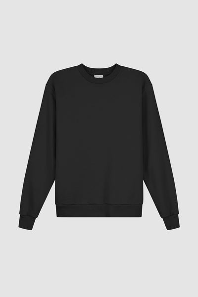 Paris Back Print Crewneck - Black