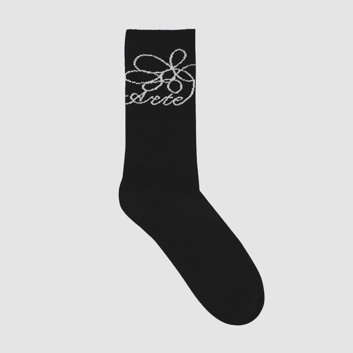 Flower Logo Socks - Black