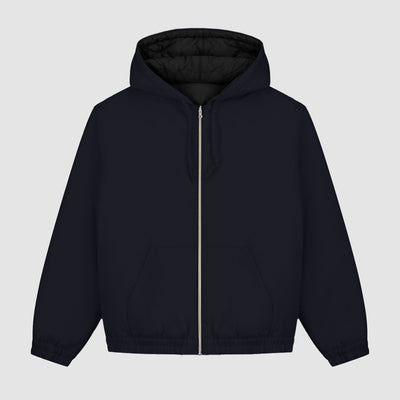 Reversible Hooded Jacket - Navy