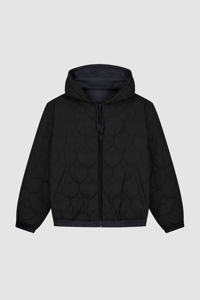 Reversible Hooded Jacket - Navy