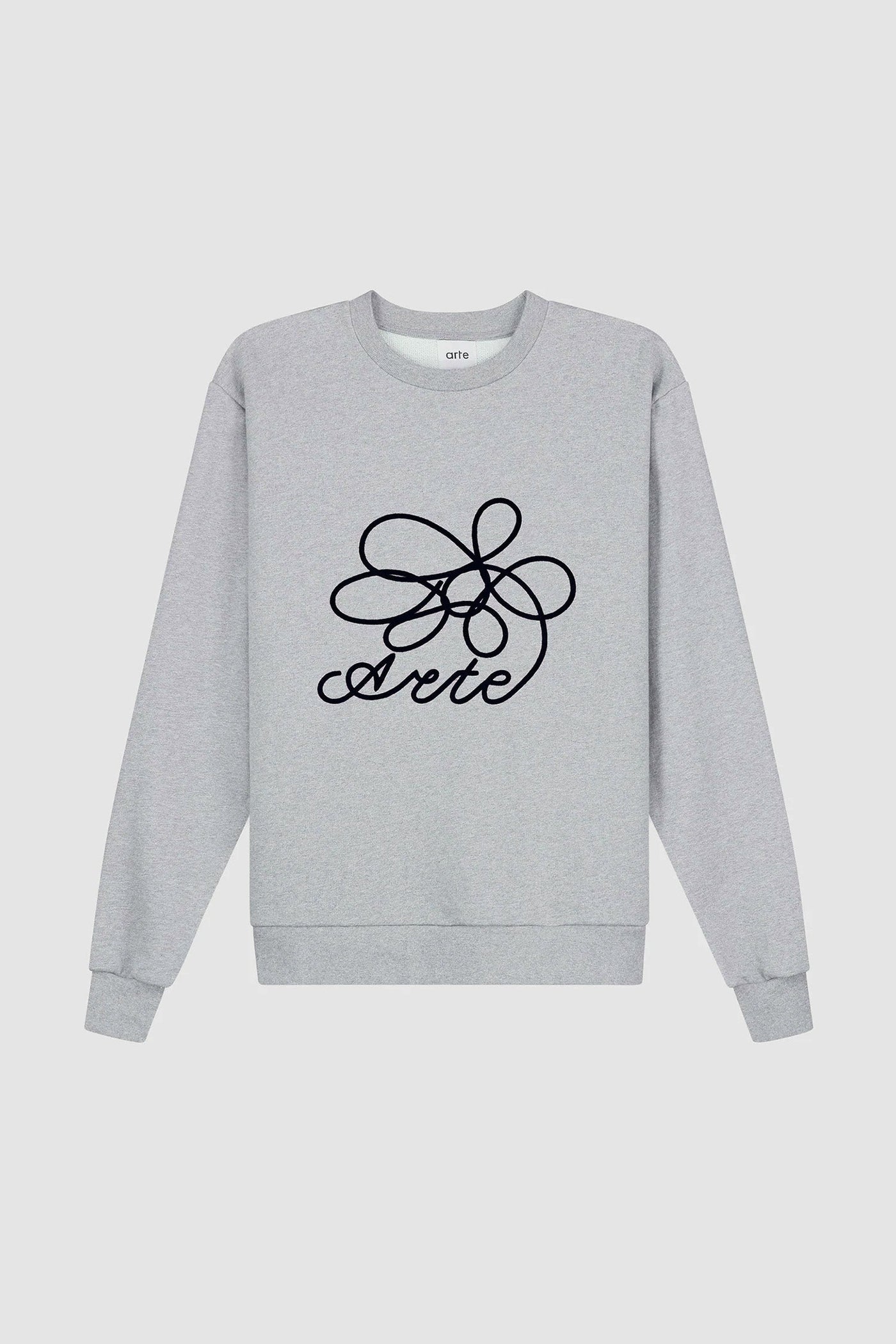 Flower Logo Crewneck - Grey