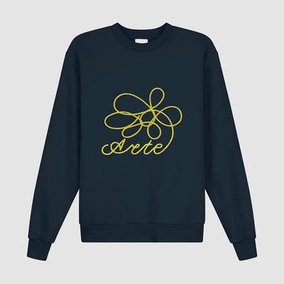 Flower Logo Crewneck - Navy